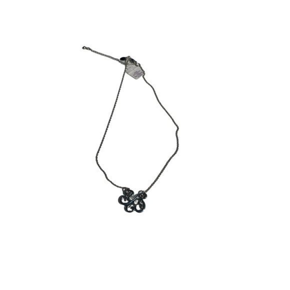 Lia Sophia "Optimistic" Necklace Yes Sliver Tone 16 In